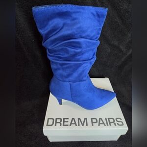 Dream Pairs Women's Blue Boots